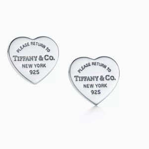 Tiffany & Co Return to Tiffany Heart Tag Stud Earrings